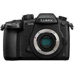 Panasonic Lumix DC-GH5 Compact System Camera, 4K UHD, 20.3MP, Wi-Fi, OLED Live Viewfinder, 3.2” LCD Vari-Angle Touch Screen, Body Only